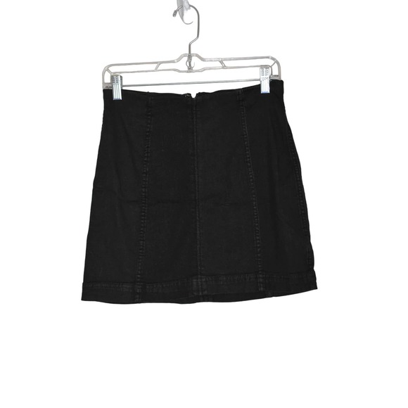 Free People Black Jean Skirt Size S - Picture 2 of 5